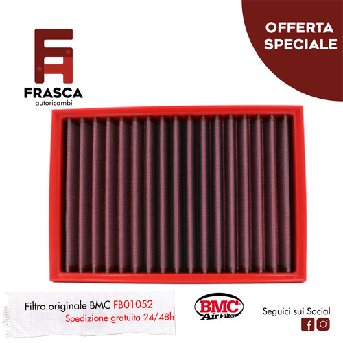 Filtro aria sportivo bmc - aria, opel