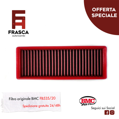 Filtro aria sportivo bmc smart - filtro,