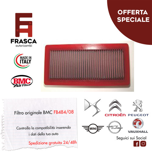 Filtro aria sportivo bmc - filtro,
